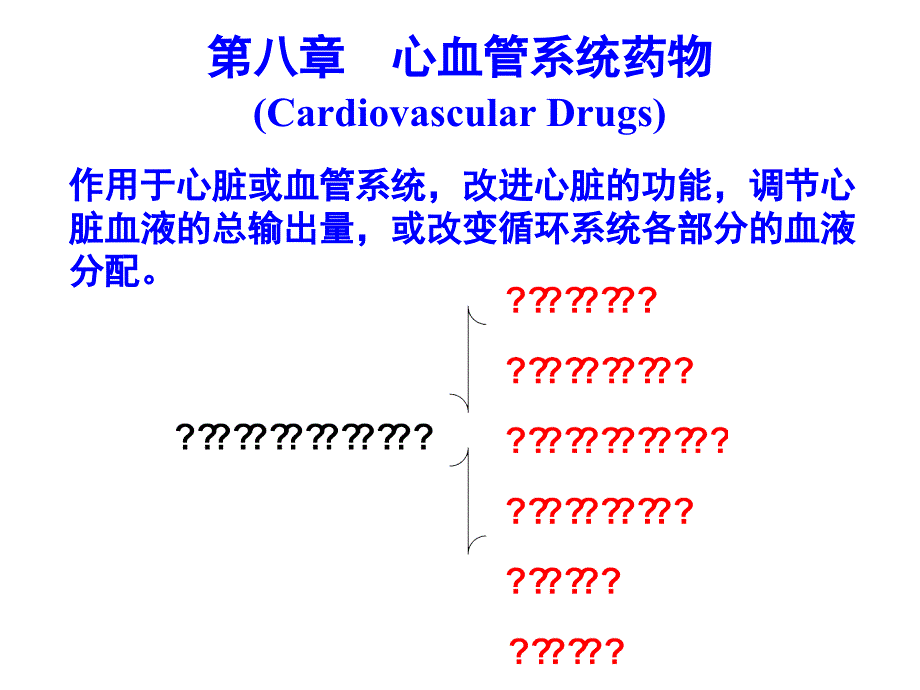 心血管系统药物_第1页