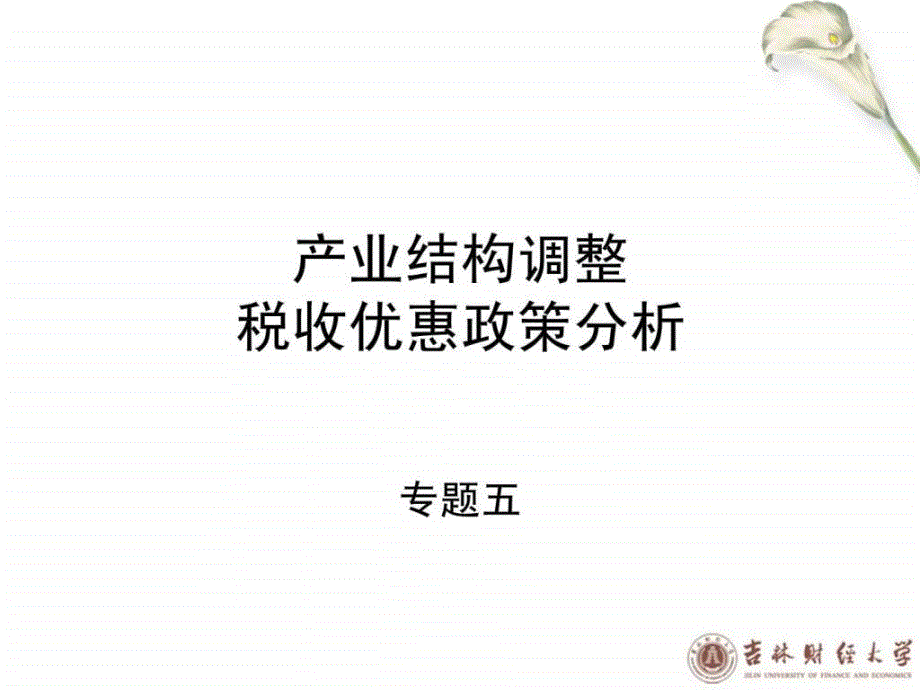 产业结构调整税收优惠政策分析_第1页