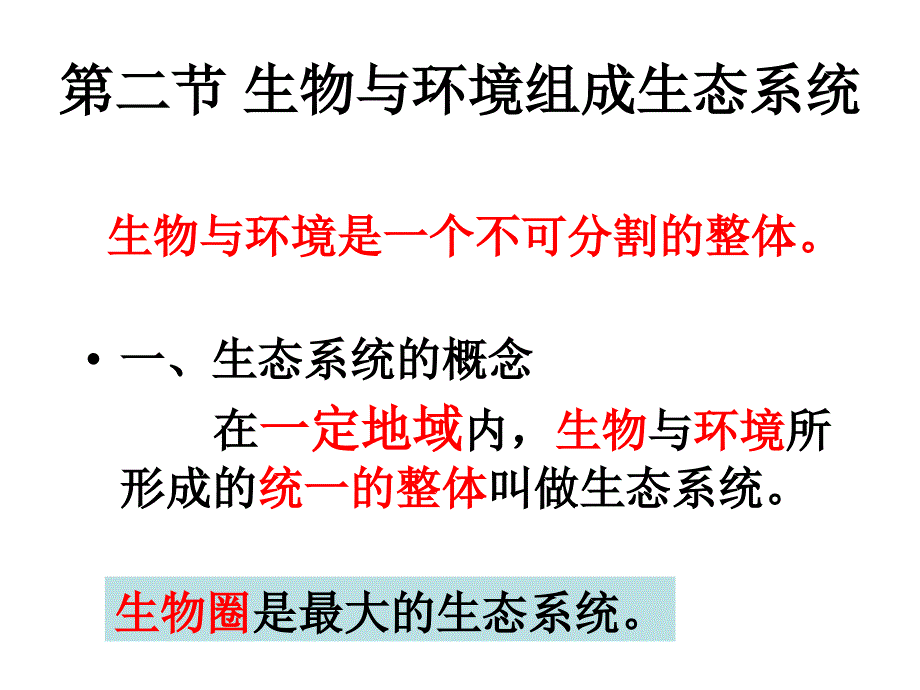 第二节 生物与环境组成生态系统_第1页