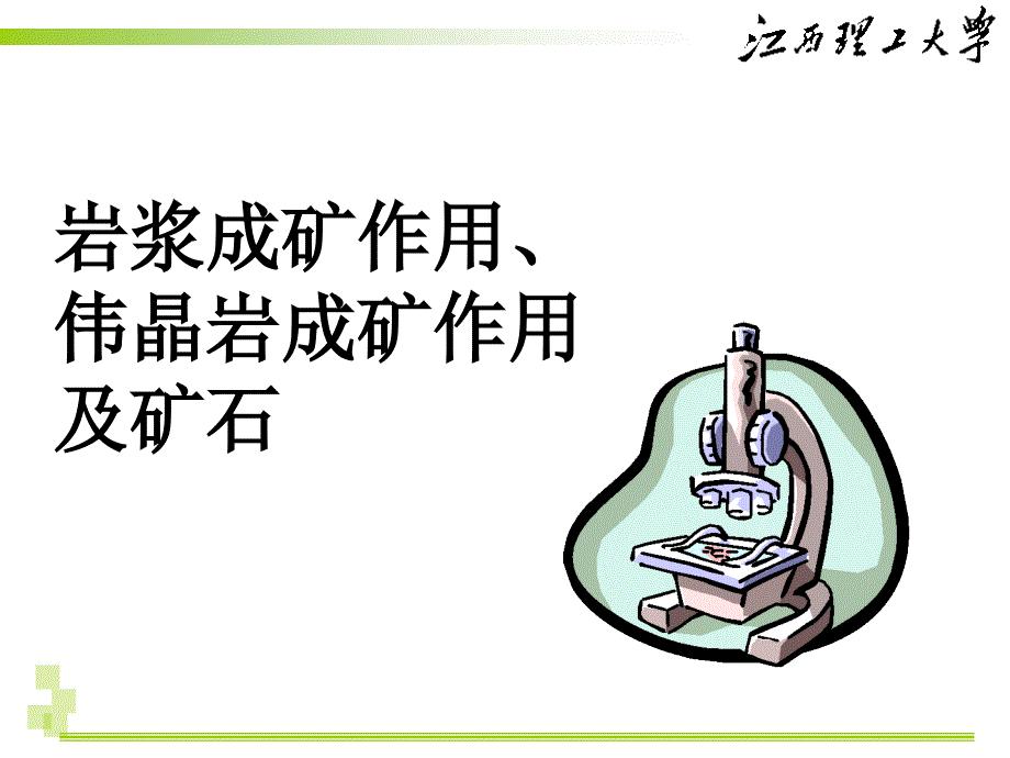 12 岩浆成矿作用、伟晶岩成矿作用及其矿石_第1页