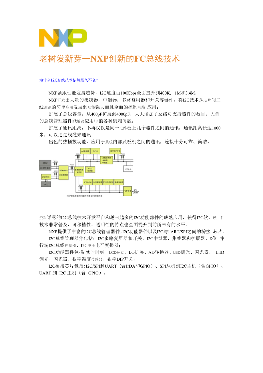 NXP创新的I2C总线技术_第1页