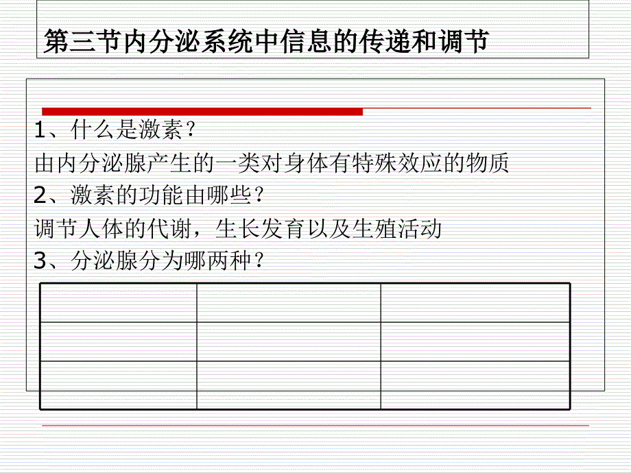 内分泌系统中信息的传递和调节_第1页