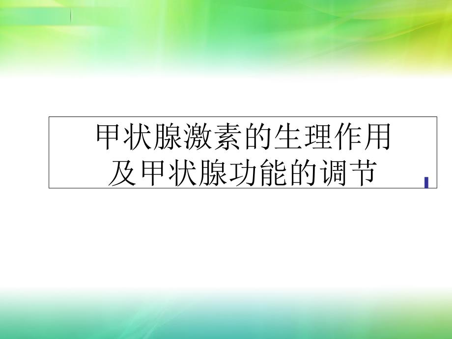 甲状腺及甲状旁腺激素_第1页