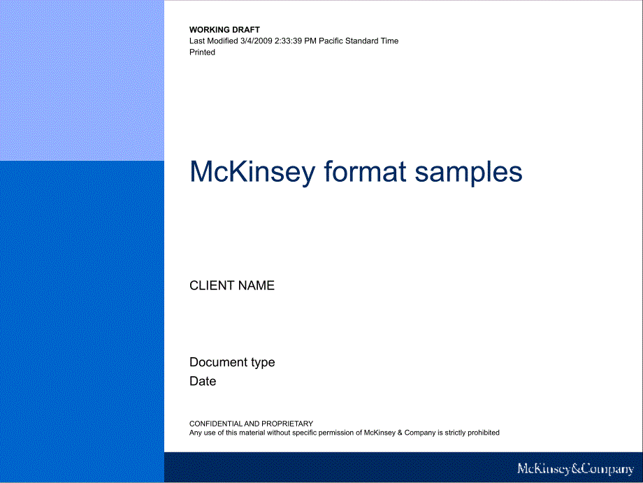 (精品)麦肯锡较新模板-McKinseyDemo1_第1页