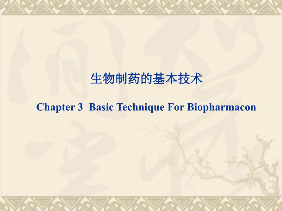 生物制药的基本技术(PPT46页)_第1页