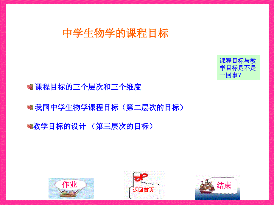 生物学课程目标教学目标_第1页