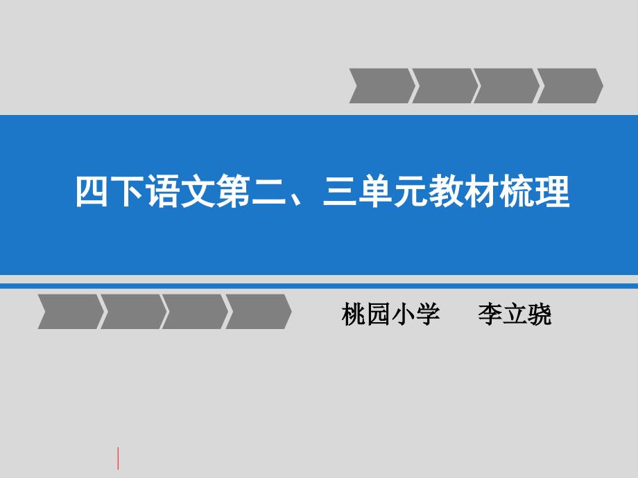 教材梳理(四下二、三单元)_第1页