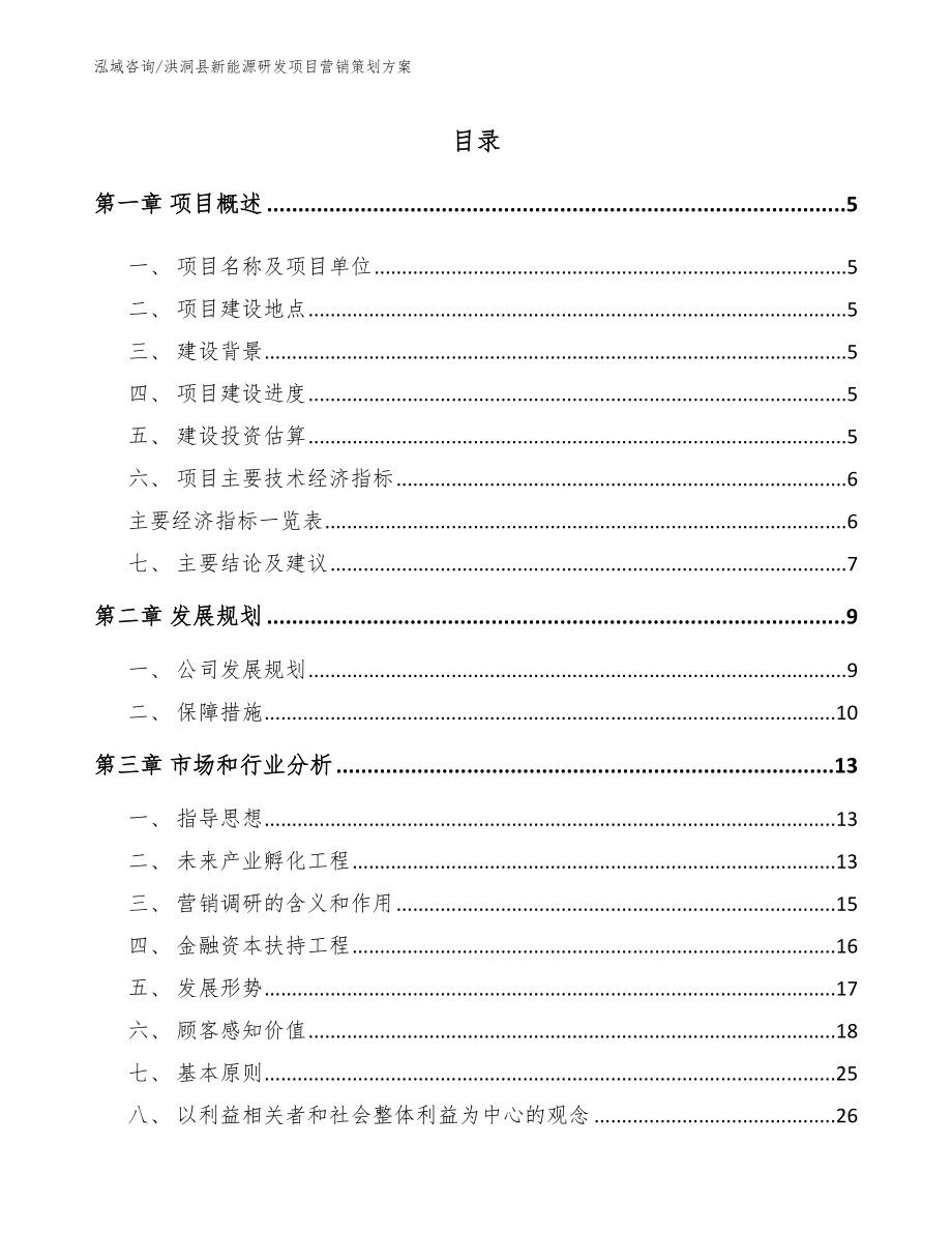 洪洞县新能源研发项目营销策划方案（模板范本）_第1页