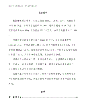 山阴县信息技术应用创新项目计划书