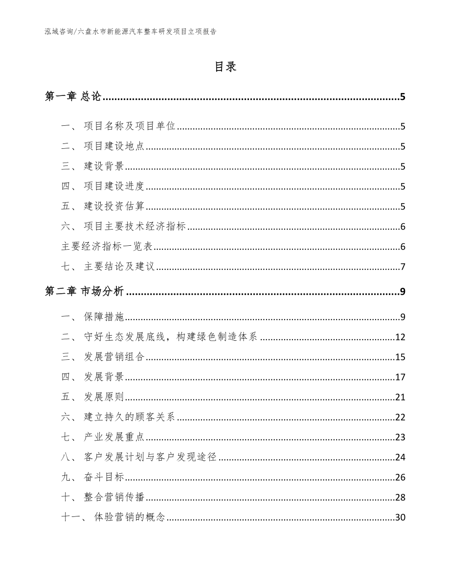 六盘水市新能源汽车整车研发项目立项报告_第1页