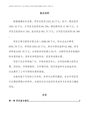鹤庆县关于成立制造业与绿色能源协调融合发展公司策划书范文