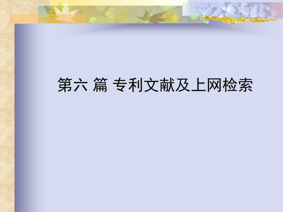 专利文献及上网检索_第1页