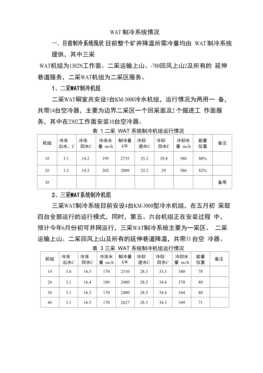 WAT制冷系统情况_第1页