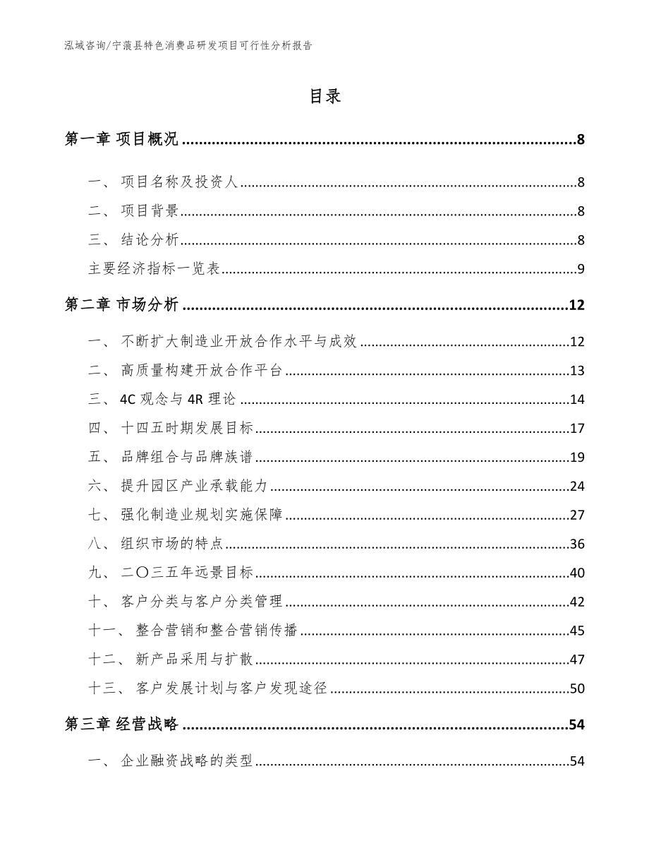 宁蒗县特色消费品研发项目可行性分析报告【模板范本】_第1页