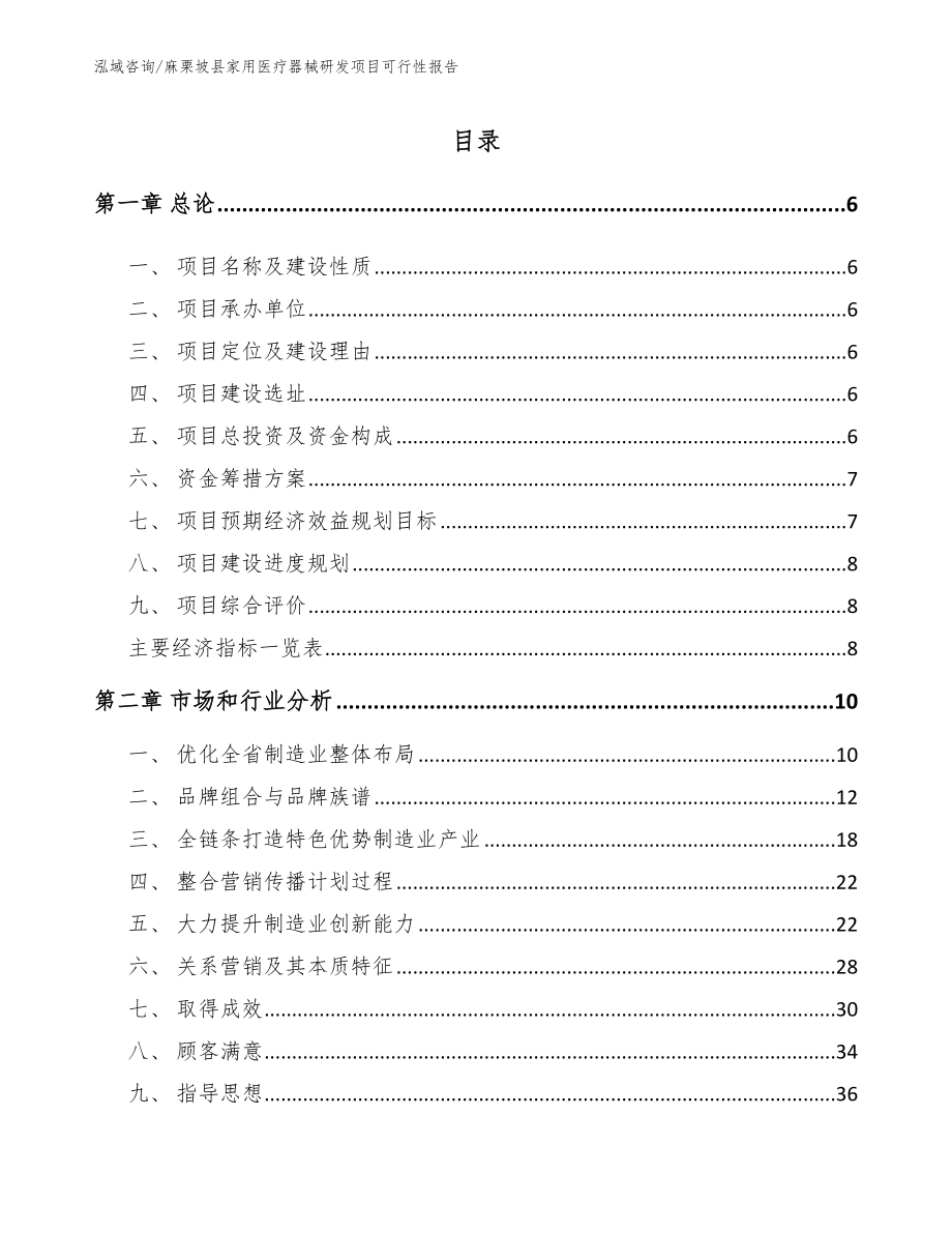 麻栗坡县家用医疗器械研发项目可行性报告（模板参考）_第1页