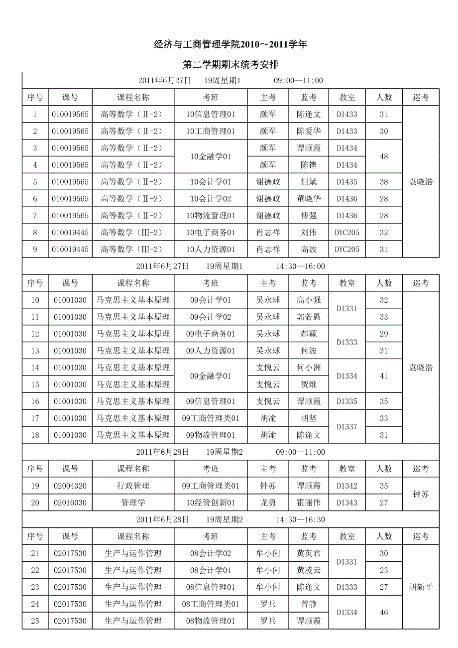 期末統(tǒng)考周考試安排_(tái)第1頁(yè)