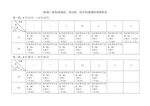 (精品)09级广核班假期补课课程表