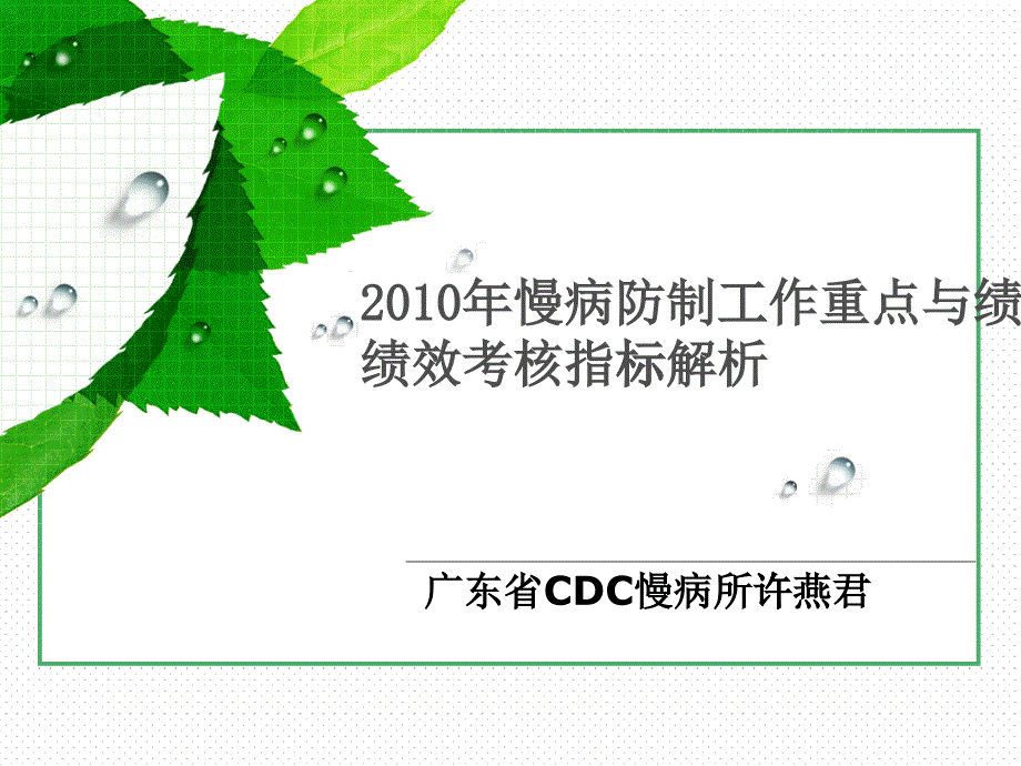 2许燕君-XXXX年慢病防制工作重点与绩效工作指标解析201_第1页