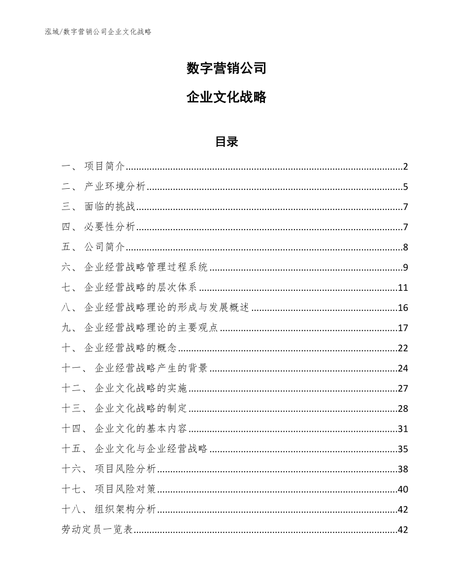 数字营销公司企业文化战略_范文_第1页