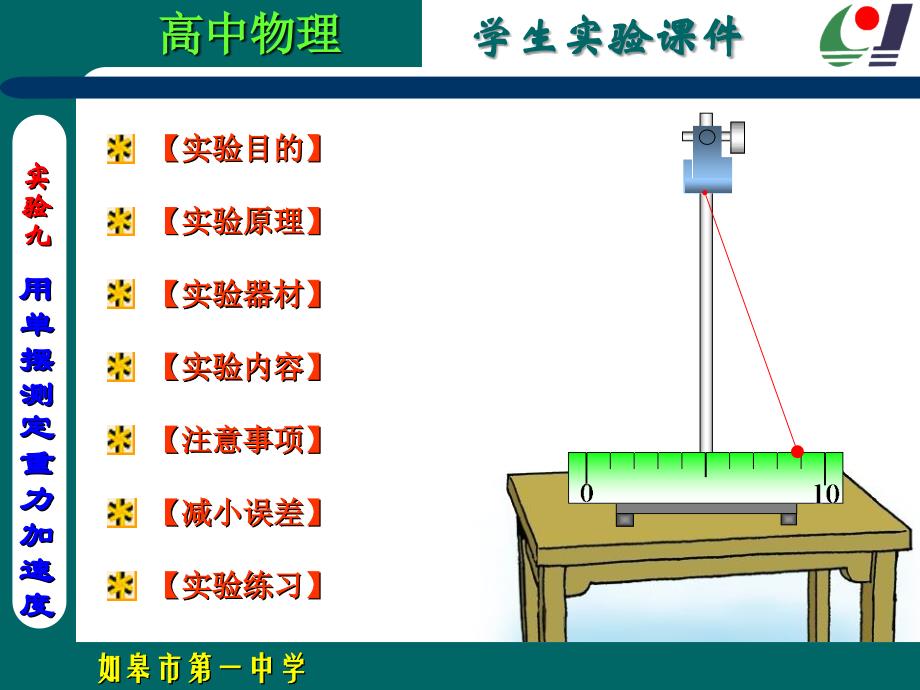 用单摆测定重力加速度a_第1页