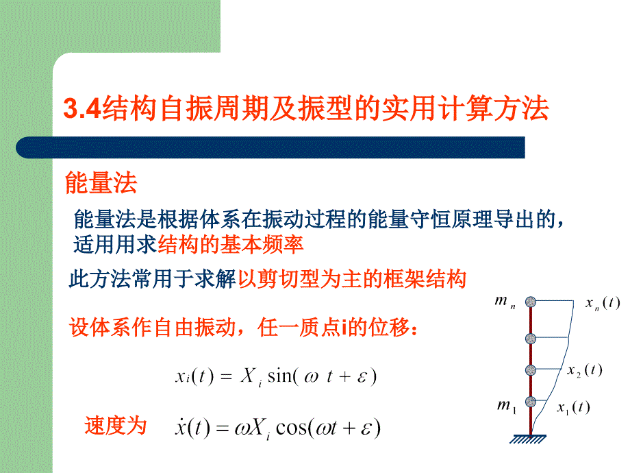 结构自振周期及振型的实用计算方法_第1页