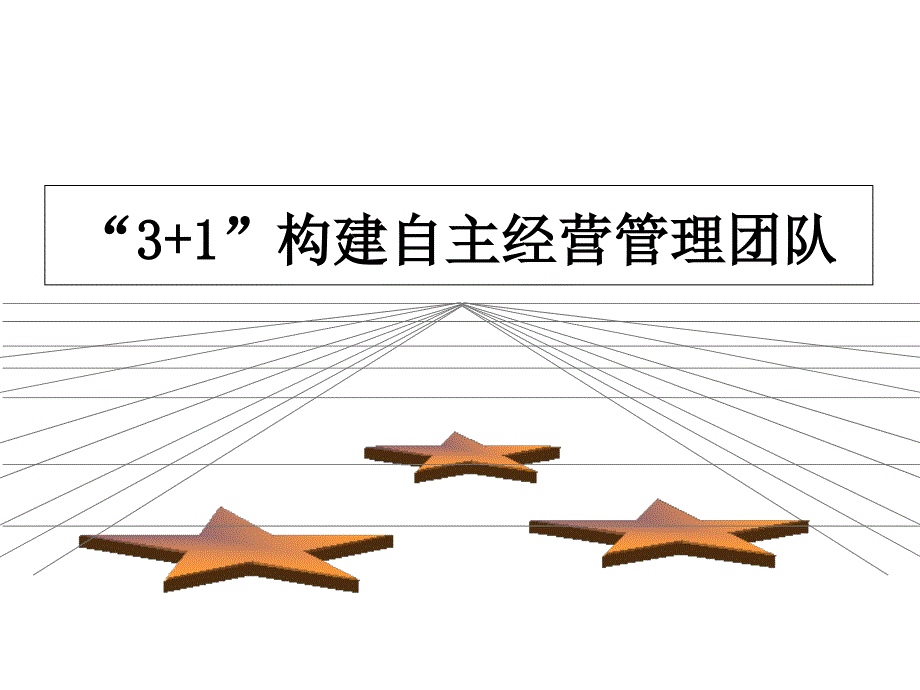 3加1构建自主经营管理团队培训课件_第1页