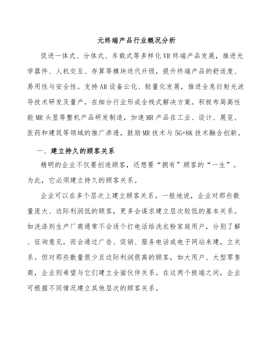 元终端产品行业概况分析_第1页