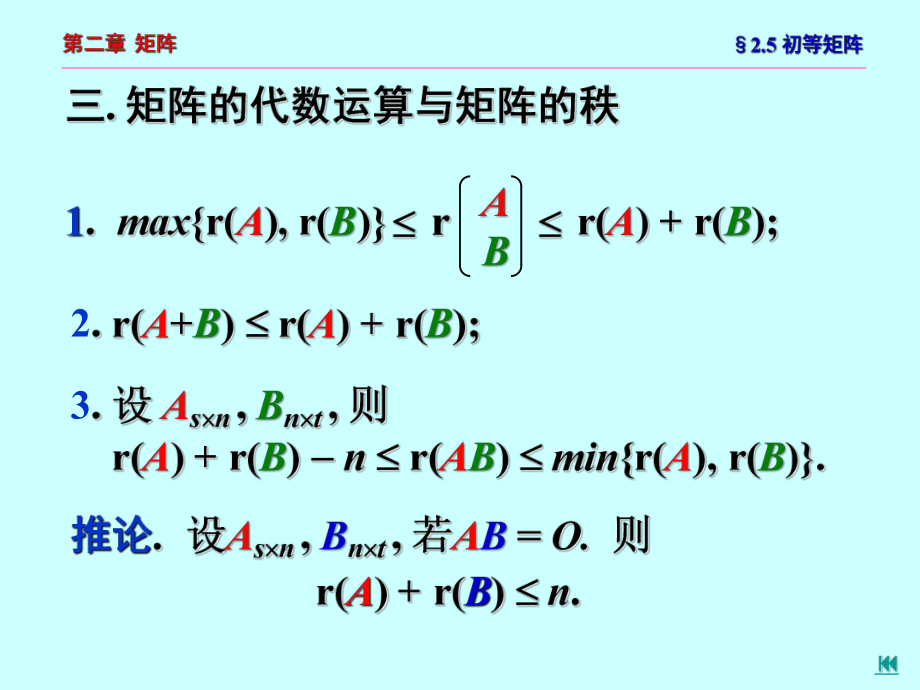 几何与代数：9- 矩阵秩的性质_第1页