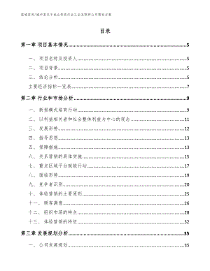 城步县关于成立传统行业工业互联网公司策划方案