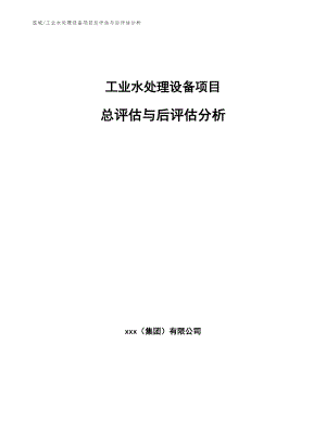 工业水处理设备项目总评估与后评估分析（范文）