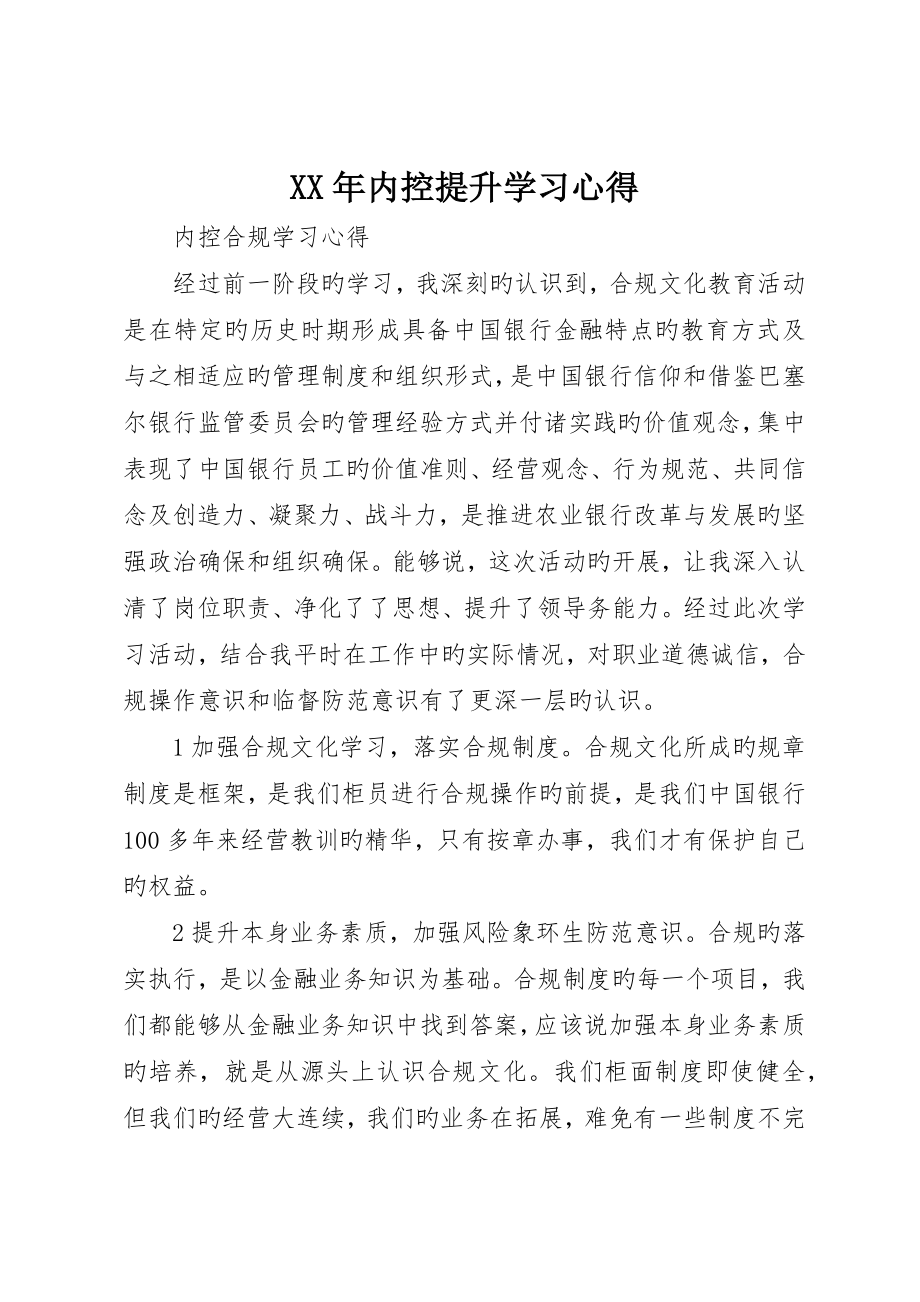 内控提升学习心得_第1页