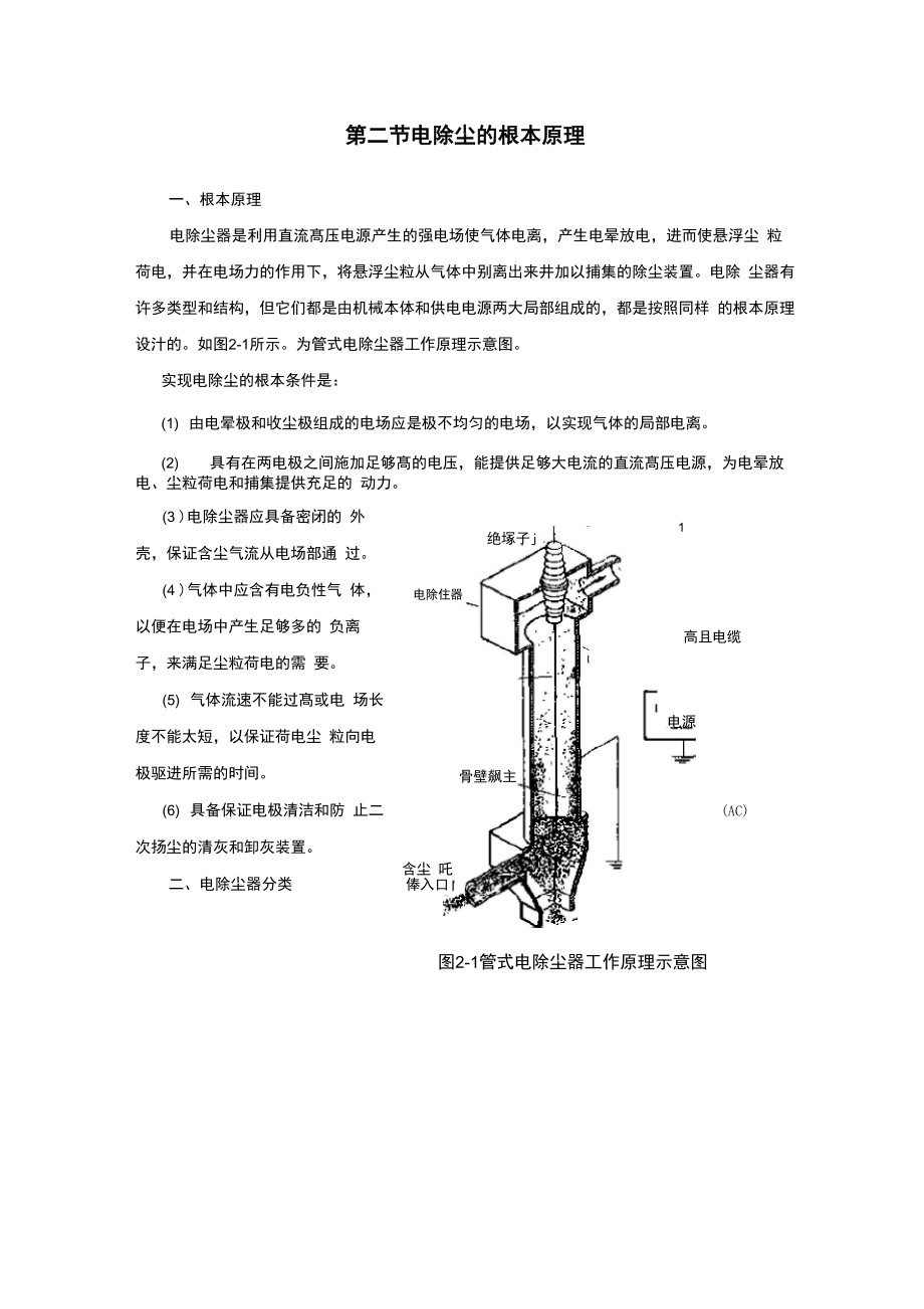 电除尘的基本原理_第1页