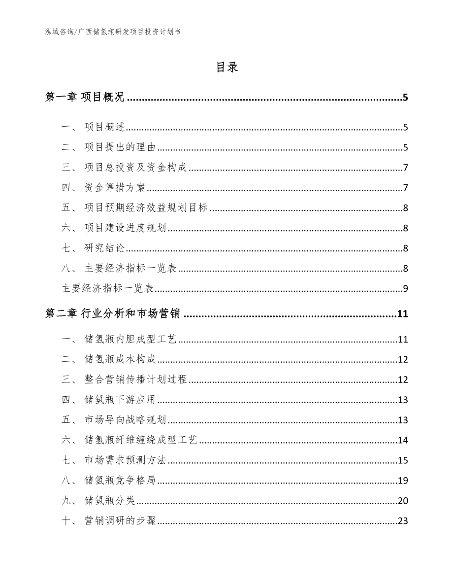 广西储氢瓶研发项目投资计划书_第1页