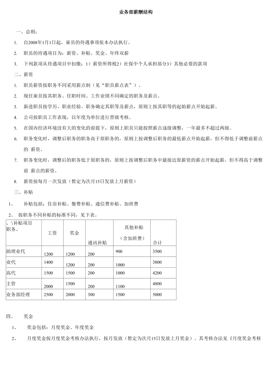 薪资结构和考核_第1页