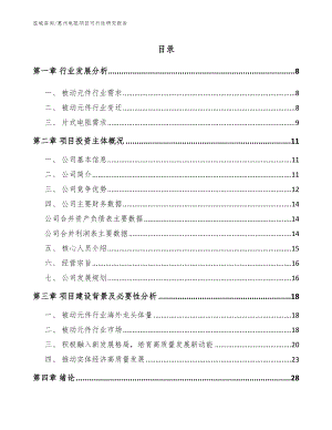惠州电阻项目可行性研究报告_范文模板