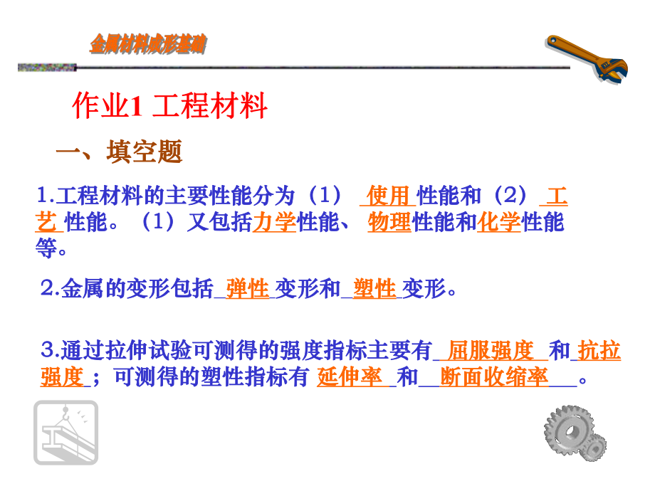 河南科技大学《金属材料成形基础》作业集及答案（高等教学）_第1页