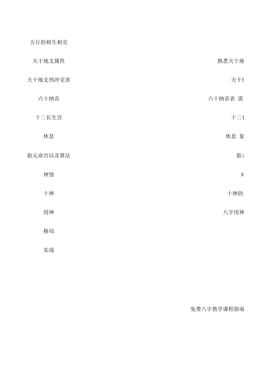 八字教學(xué)課程指南_第1頁(yè)