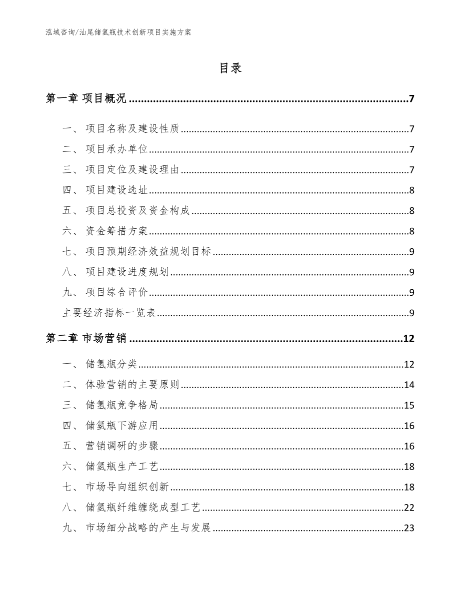 汕尾储氢瓶技术创新项目实施方案_第1页