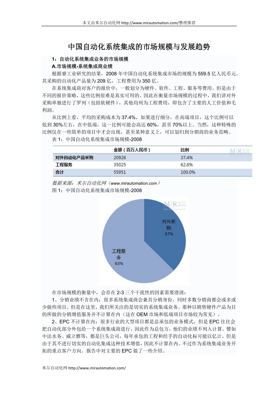 中国自动化系统集成的市场规模与发展趋势_第1页