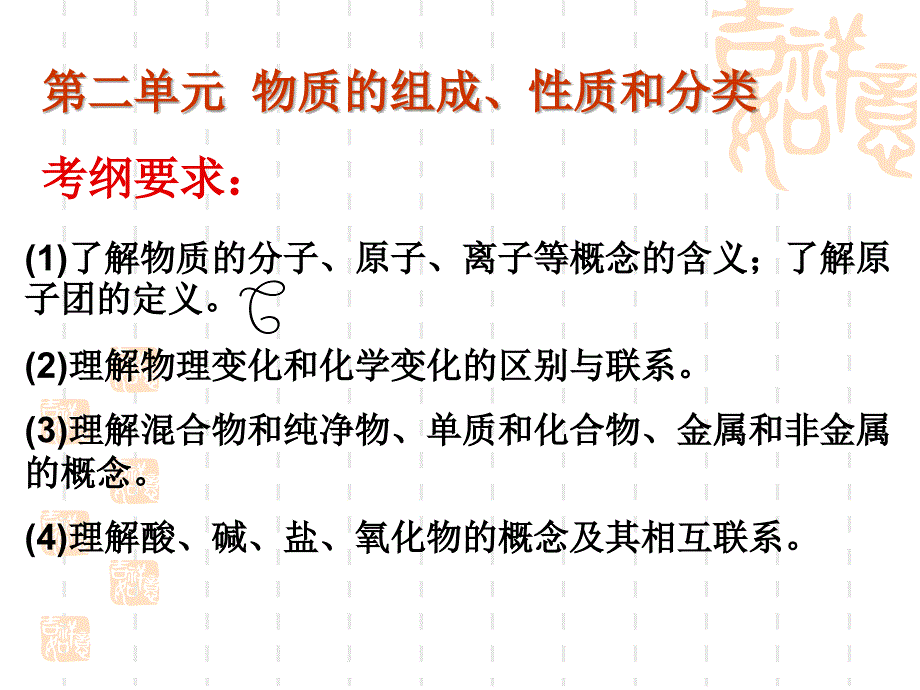 高考复习物质的组成、分类、性质与变化_第1页