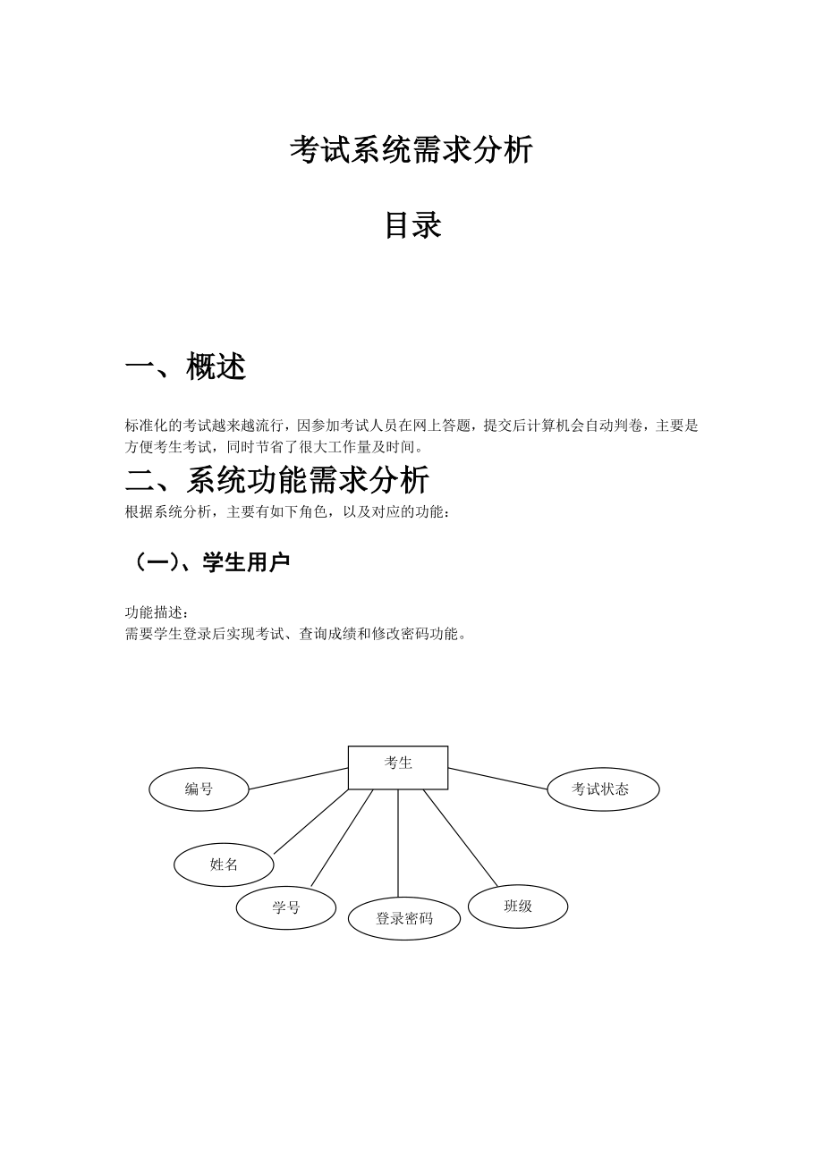 考试系统需求分析_第1页