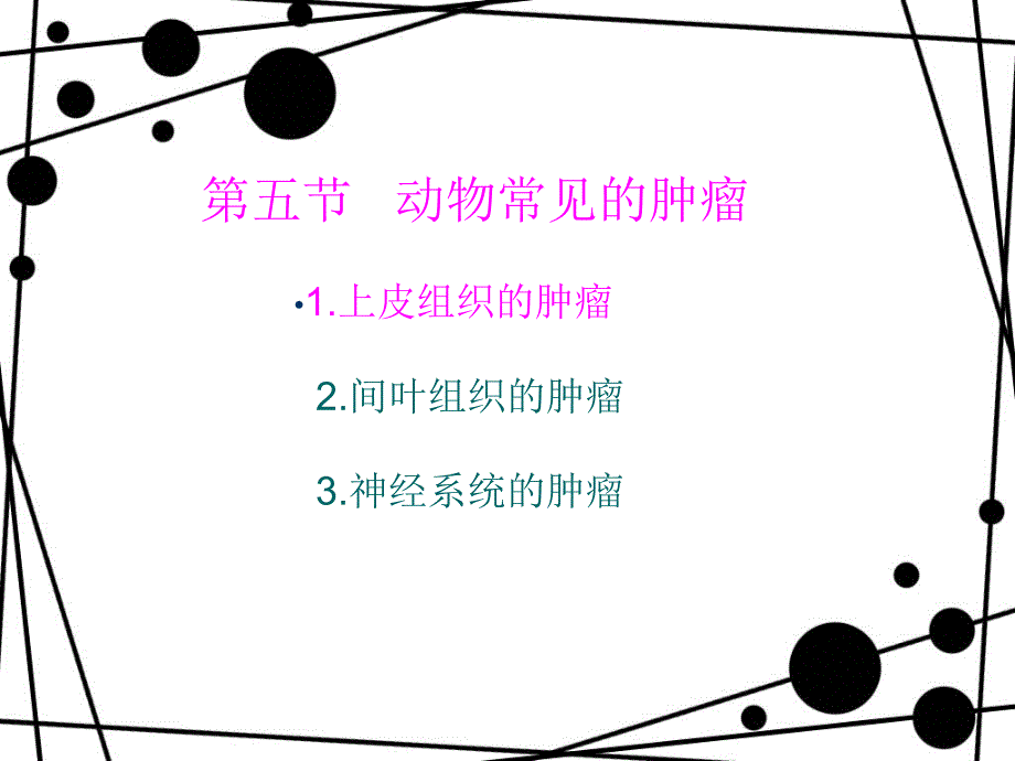 动物常见的肿瘤——上皮组织的良性肿瘤_第1页