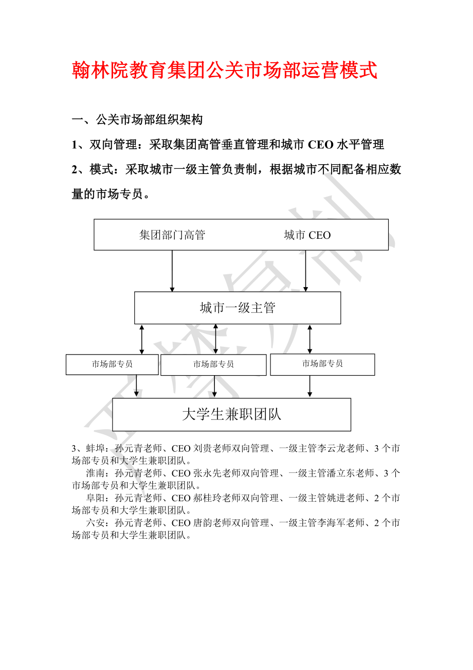 翰林院教育集团公关市场部运营模式_第1页