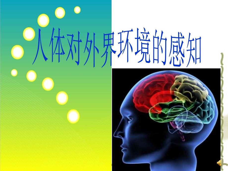 人体对外界环境的感知（PPT46页)_第1页