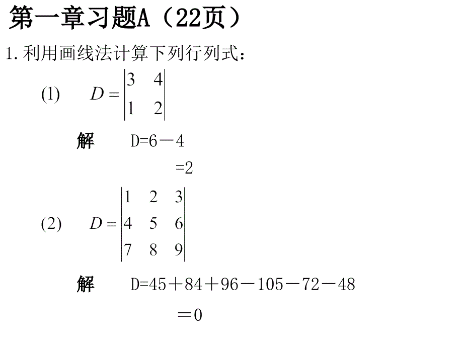 (精品)线性代数--习题选讲_第1页