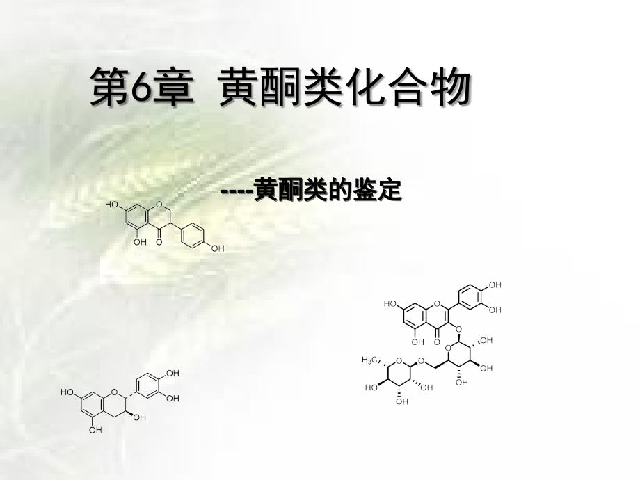 黄酮类化合物--鉴定_第1页