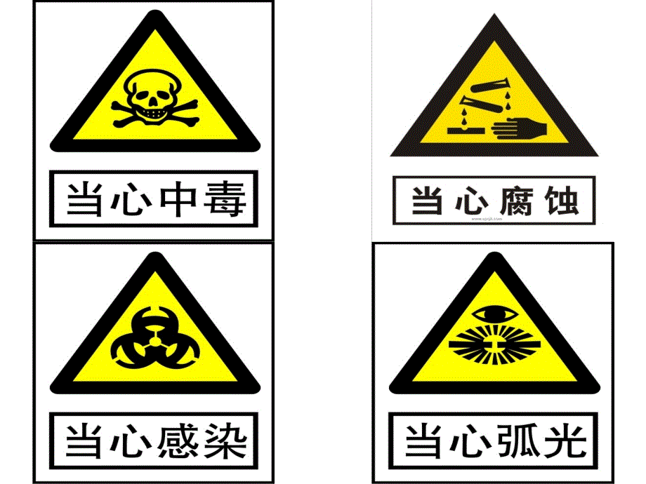 安全生产及职业卫生警示标识_第1页