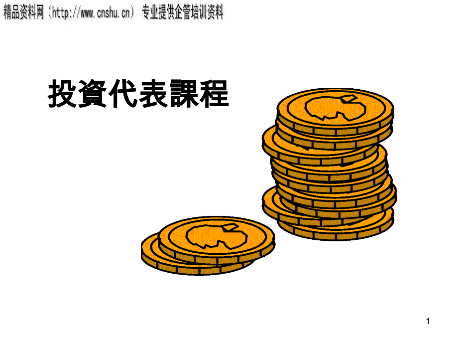 投资工具及风险（PPT46页）_第1页