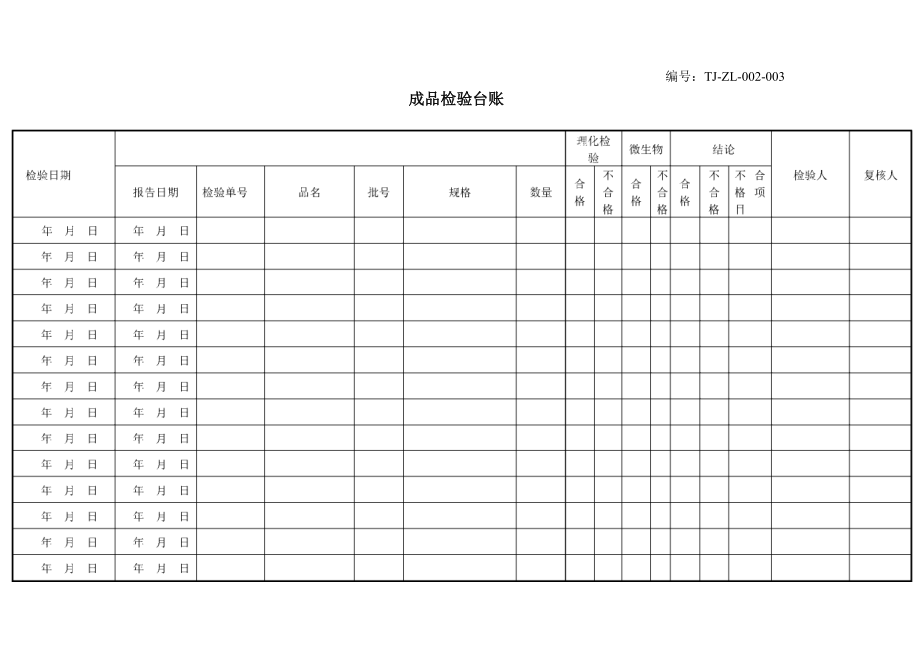 成品检验台帐_第1页