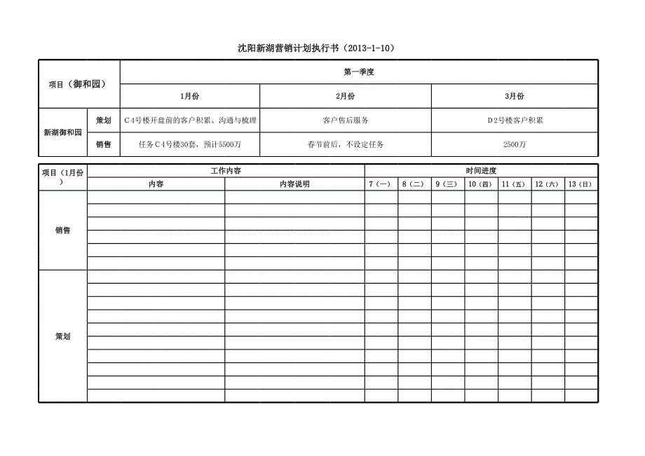 新湖營(yíng)銷計(jì)劃執(zhí)行書(仙林金谷31-38)_第1頁